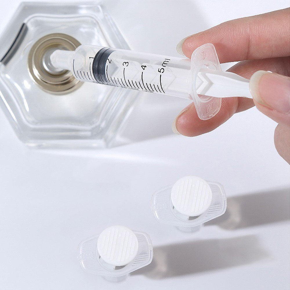 20/30/50 unidades de seringa plástica de perfume de 5ML para distribuição quantitativa de frascos recarregáveis, ferramenta de seringa de bomba cosmética