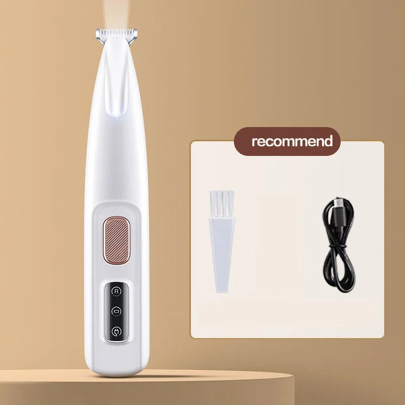 Aparador de Patas de Cachorro com Luz LED Aparador de Pelos para Animais de Estimação Totalmente à Prova D'água com Display LED Máquina de Tosa para Cães Lâmina de 18mm