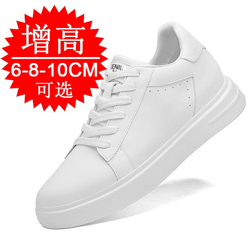 Sneakers Man Elevator Shoes White Black Taller Shoes Men Leisure Fashion Sports Increasing Shoes Increase in Height 6-10Cm