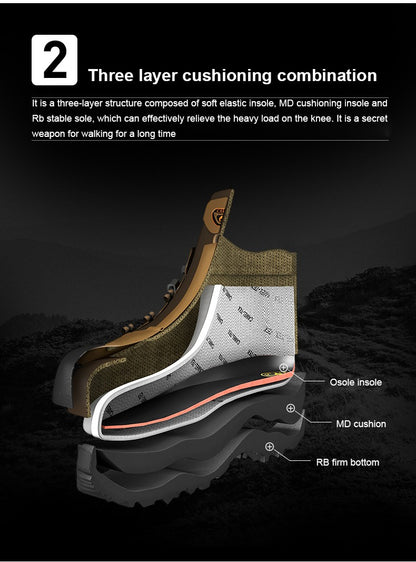 GOLDEN CAMEL Waterproof Hiking Shoes Men and Women Outdoor Anti-Slip Climbing Trekking Shoes for Men 2023 Leather Hiking Boots