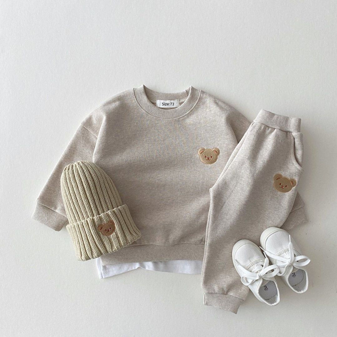 Conjuntos de roupas de bebê de uma peça para meninas recém-nascidas, macacão de manga comprida "Little Brother" para bebês meninos, conjunto de roupas para bebês meninos