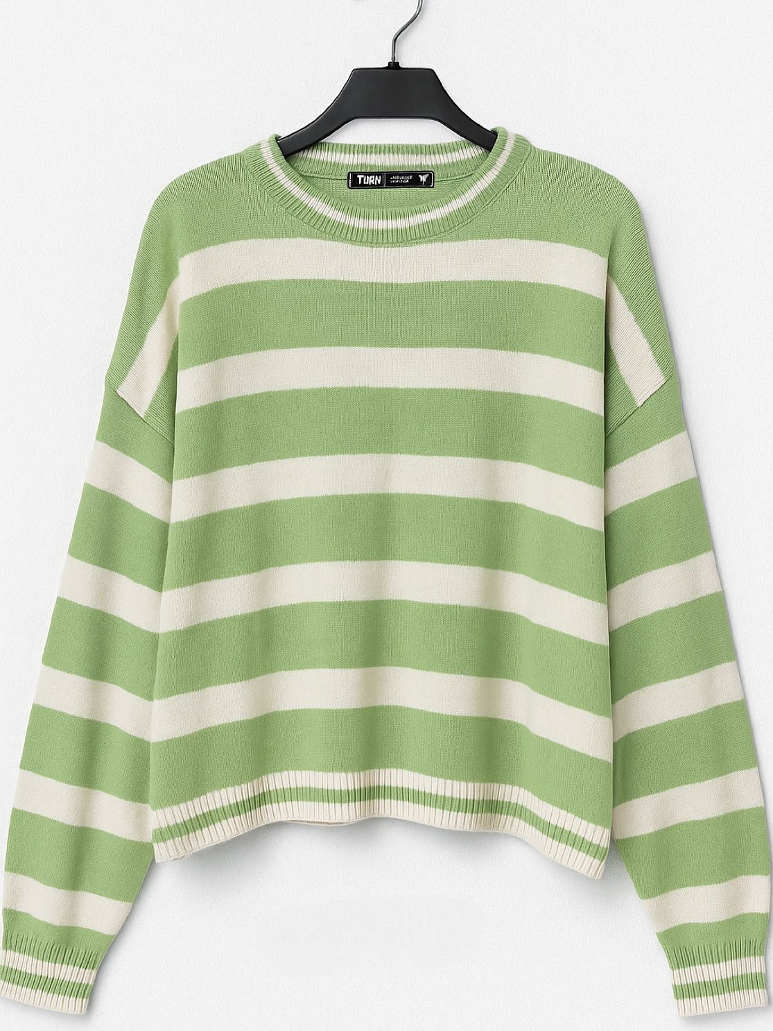 Street Fashion Brand Irregular Striped Warm Fashion Long-sleeved Sweater Men American Y2K Harajuku Casual Loose Pullover Women