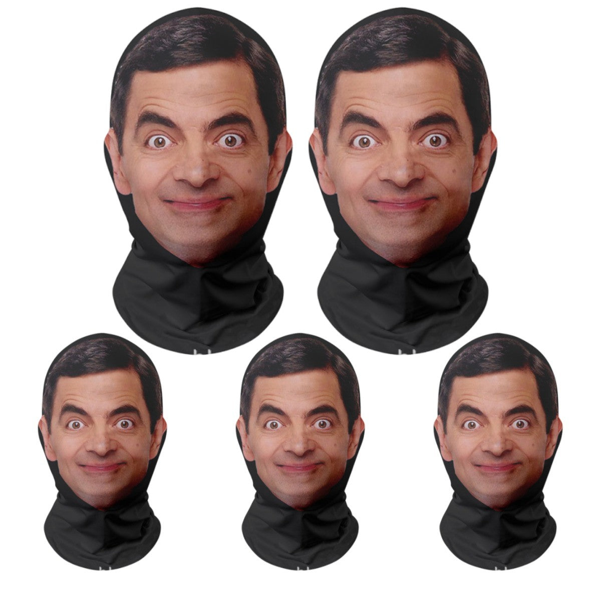 5PCS Indian-style 3D Party Realistic Mask Headgear, Abstract and Funny Cosplay Mask, Essential Equipment for Going Out for Party