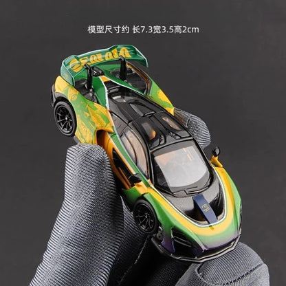 Masdi 1:64 Mclaren Senna MCL1110 Edição Especial Carro Esportivo Miniatura de Liga Diecast Ornamento Mclaren Modelo Colecionável Presentes para Meninos