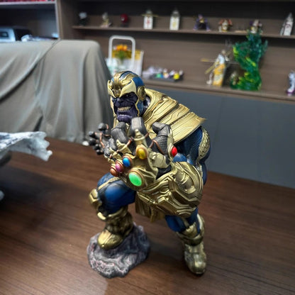 ?Novo? A série original de animação da Marvel tem cerca de 36 cm de altura. Estatueta artesanal colecionável do Thanos, dos Vingadores, modelo de presente.