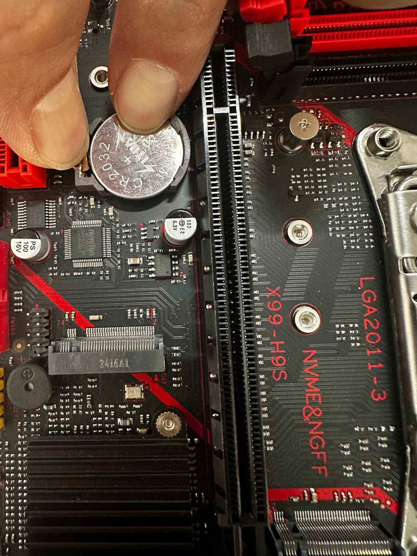 Kit Placa Mãe QIYIDA X99 H9S Com Processador Xeon E5 2630 V4 LGA2011-3 Memória RAM DDR4 16GB ECC REG NVME M.2 Interface TPM 2.0 SATA3