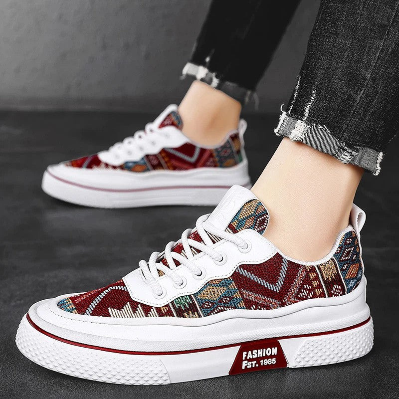 Men's Canvas Fashion Sneakers Trend Hot Sale Comfortable Man Casual Shoes Outdoor Non-slip Breathable Men Shoes Casual