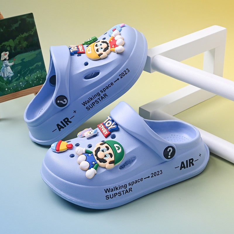 Kids Summer Sandals EVA Design Children Slippers Soft Non Slip Platform Slides Outdoor Garden Shoes High Quality Fashion Shoes