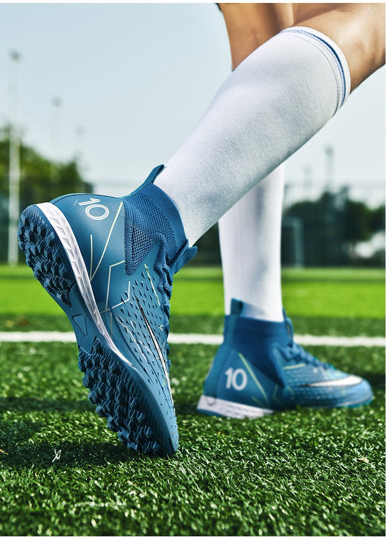 Hot Sale Mens Soccer Cleats High Ankle Football Shoes Long Spikes Outdoor Soccer Traing Boots For Men Women Soccer Shoes