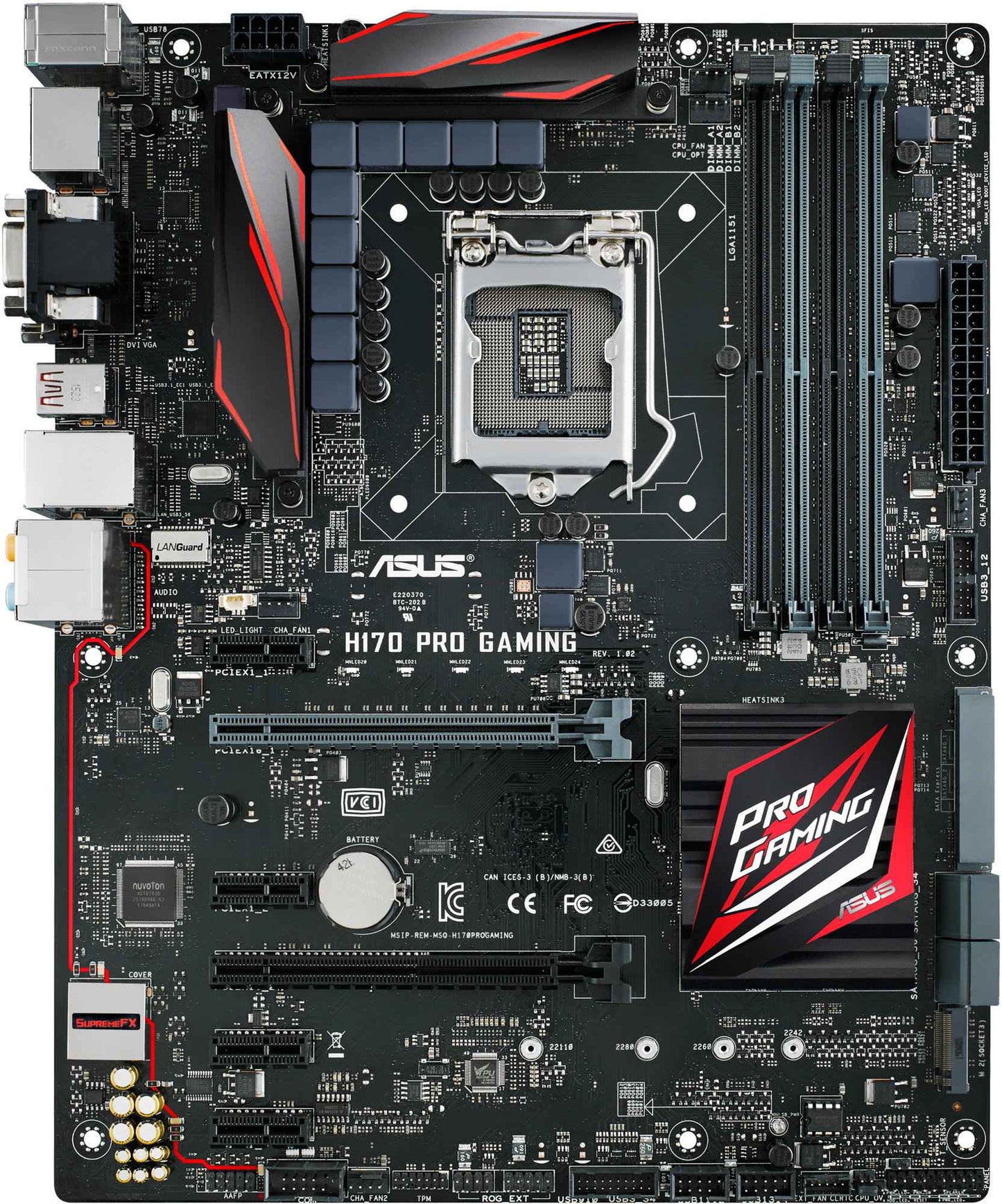 Asus H170 PRO GAMING Motherboard LGA 1151 intel H170 support Core i5-6500 i7-7700 6300 6100 cpu DDR4 64G PCI-E 3.0 M.2 ATX