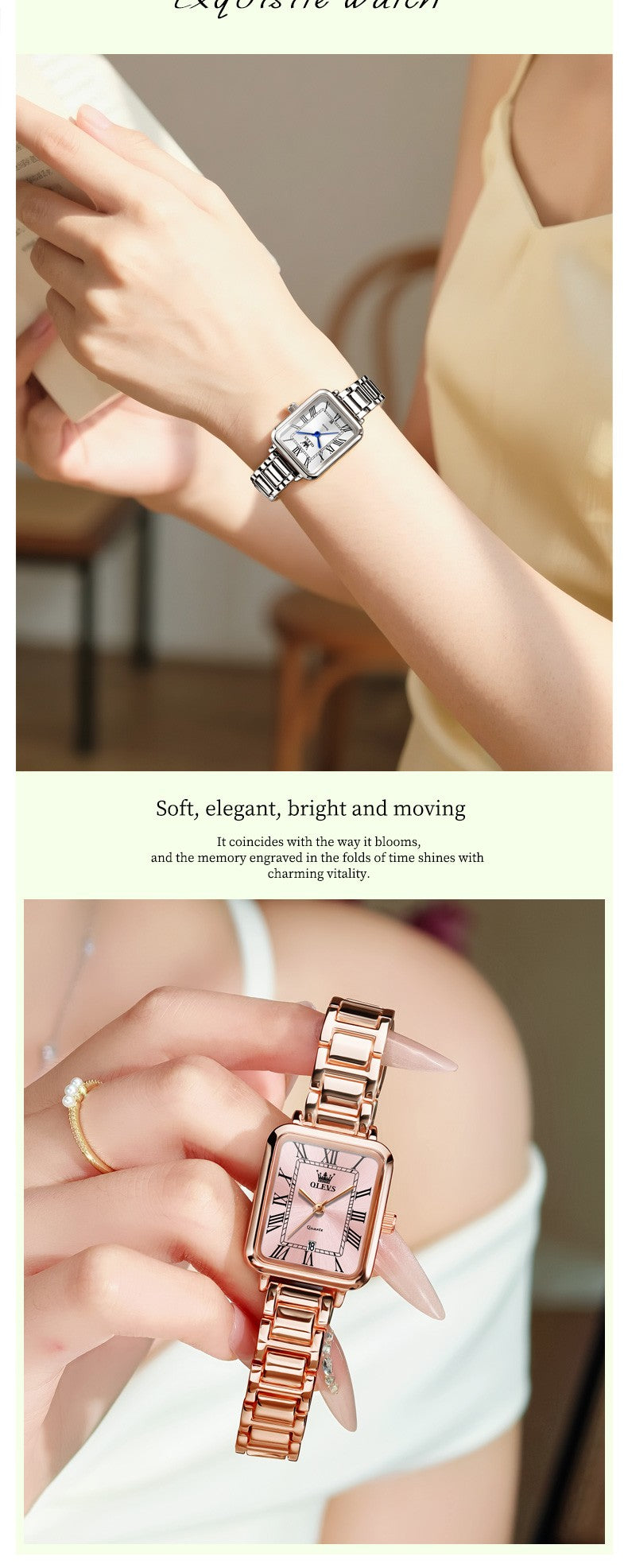 OLEVS 5641 Women Watch Original Luxury Quartz Watch Women's Roman Scale Waterproof Watch Fashion Elegant Dress Women's Watch