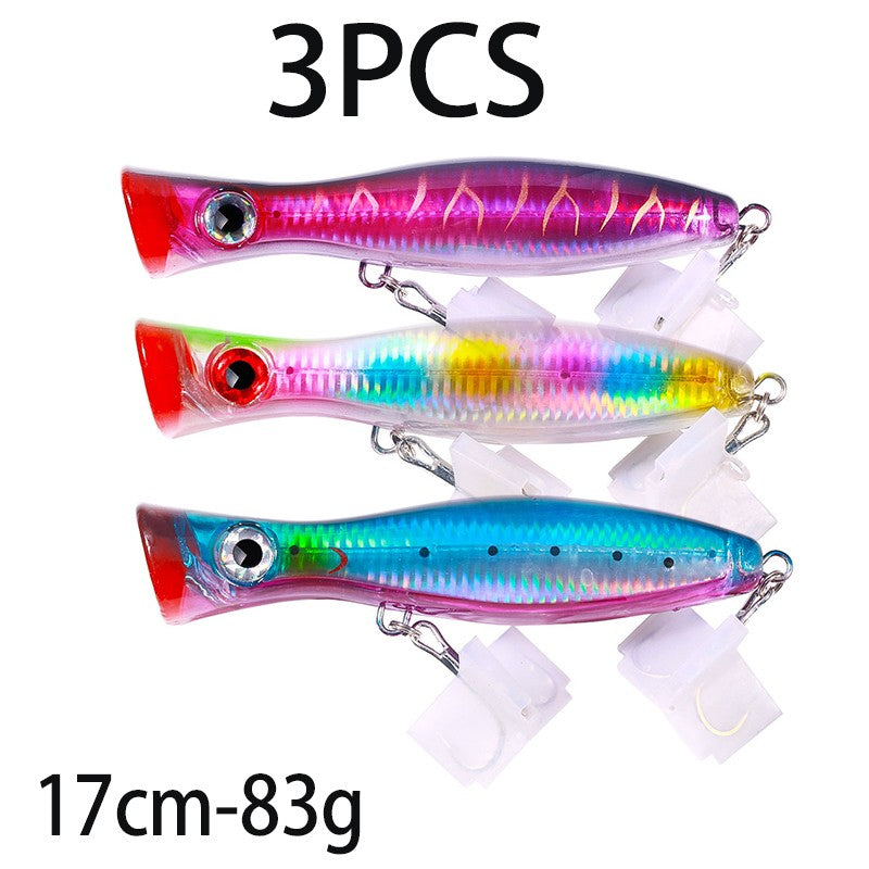 Iscas de Pesca Popper Topwater 11cm 23g 13cm 43g Pesca Boia Artificial Pesca de Baixo, Lúcio, Carpa, Wobbler, Artigos de Pesca