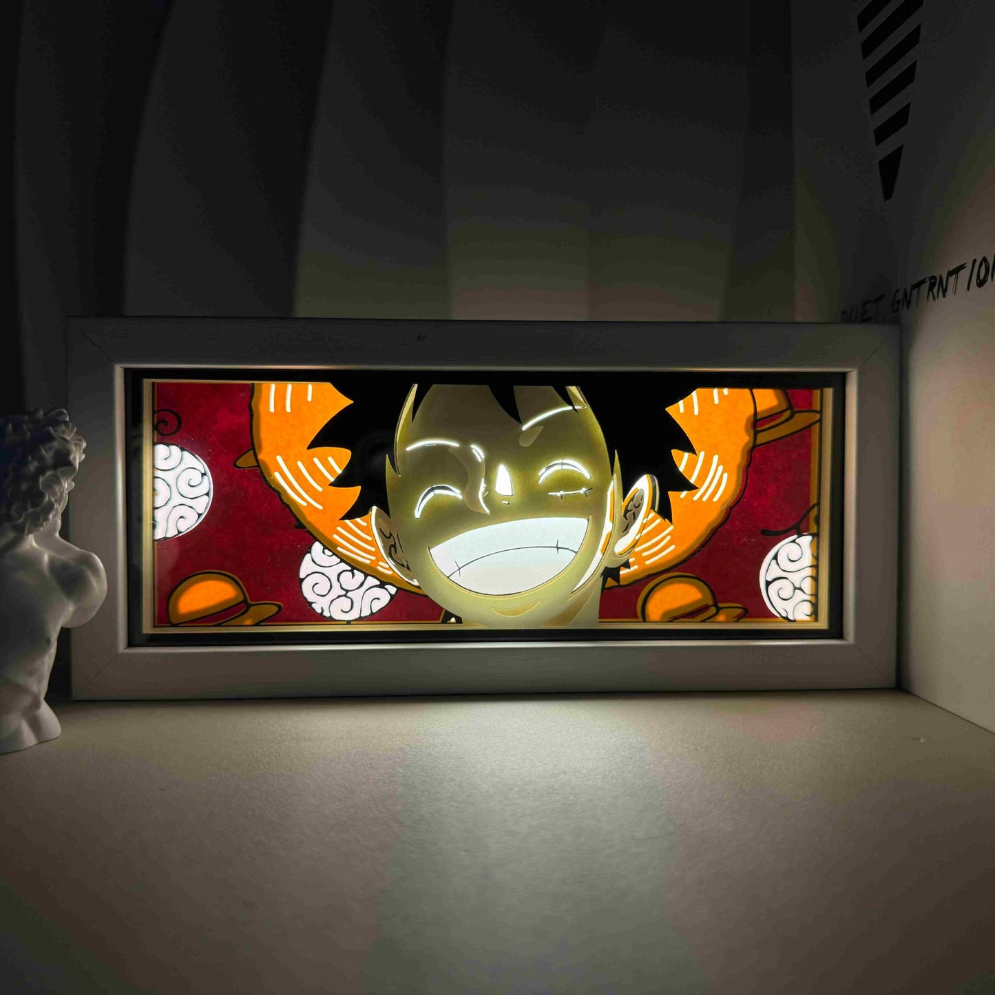 Anime Cartoon series paper-cut light room bedroom night light atmosphere light remote control colorful light box