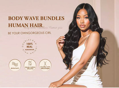 16A 30 40 Polegadas Cabelo Humano Body Wave Bundles Cabelo Humano Virgem Não Processado 100% Extensões de Cabelo Humano Cru Brasileiro