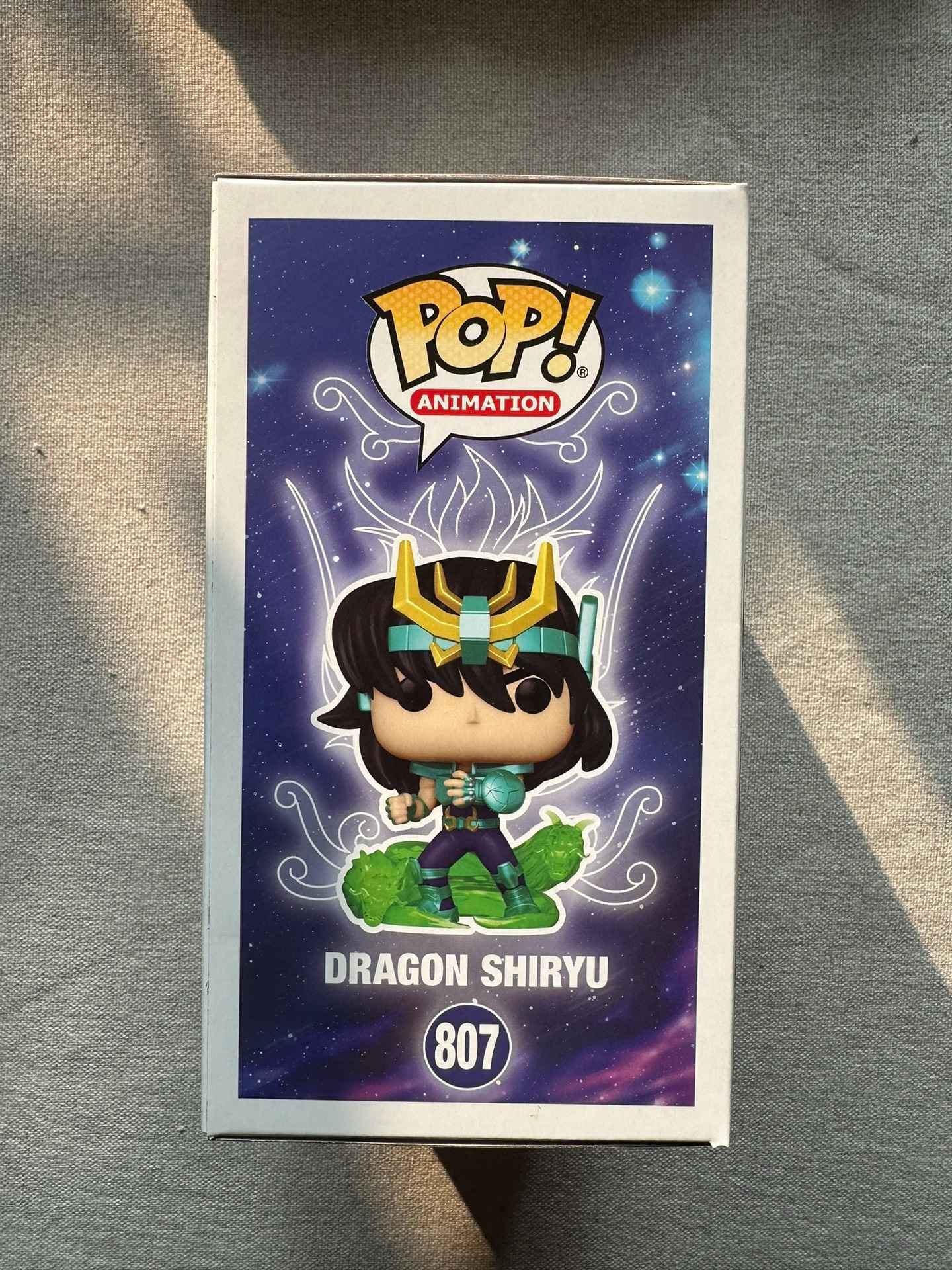 Funko Pop Cavaleiros do Zodíaco Boneco Articulado Hyoga de Cisne #808 Shiryu de Dragão #807 Shun de Andrômeda #809 Ikki de Fênix #810 Bonecos de Vinil Brinquedos