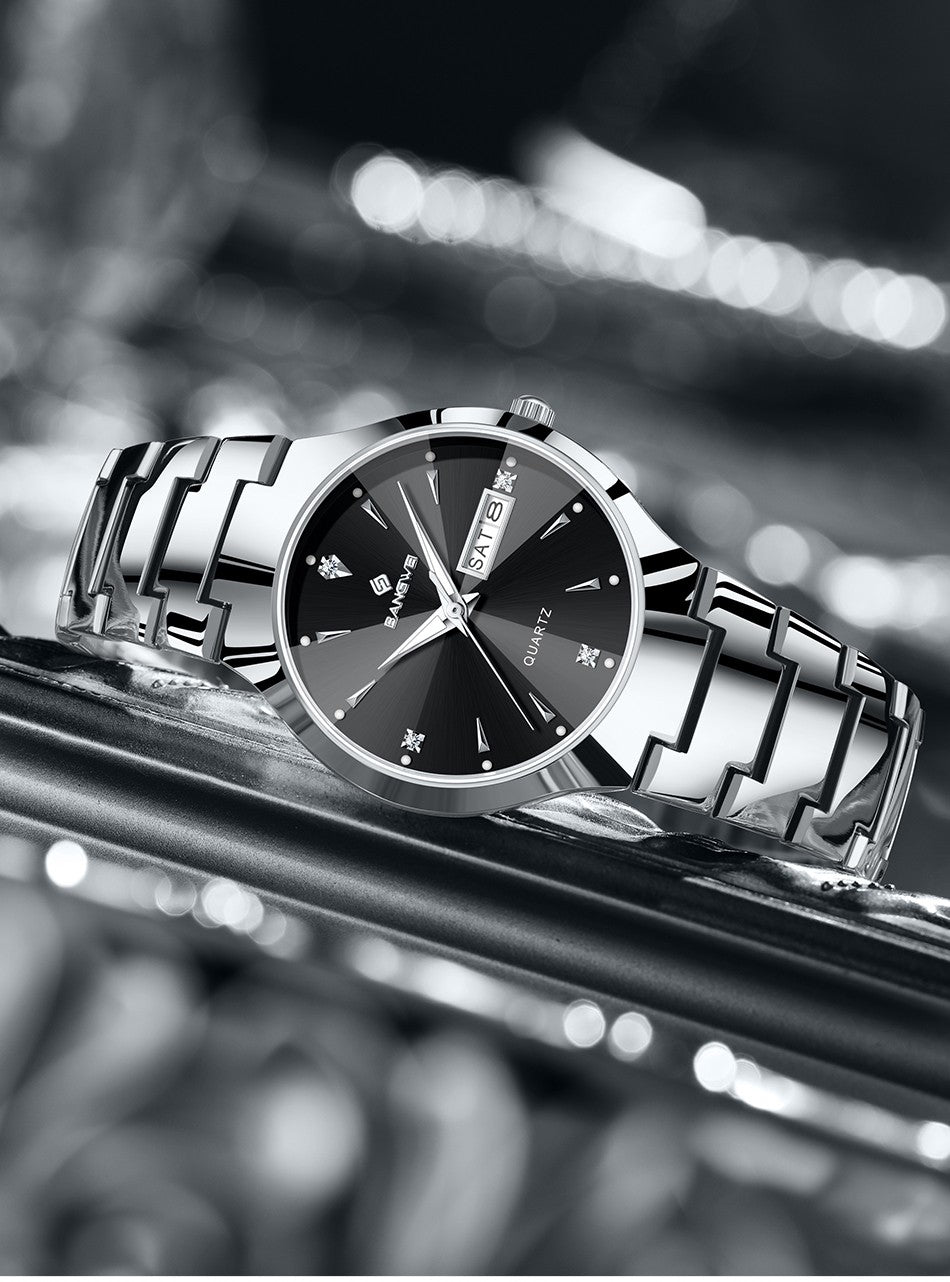 BANGWEI 2026 NEW Women's Watch Fashion Waterproof Luminous Elegant Weekly Calendar Exquisite women's quartz wrist watch reloj