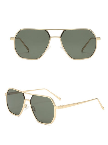 Óculos de Sol Retrô Masculino Grife Designer Alta Qualidade Armação de Metal Óculos de Sol de Proteção para Dirigir Óculos UV400