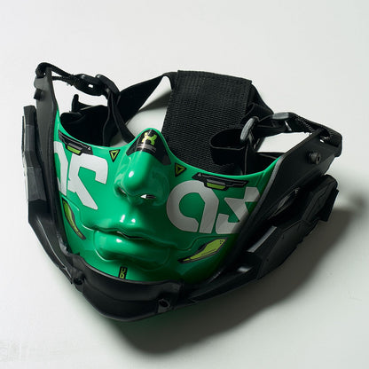 14 Color Two Sizes Cyberpunk Half Face Mask Halloween Cosplay Mask Adjustable Strap Breathable Comfort Party Costume Face Cover