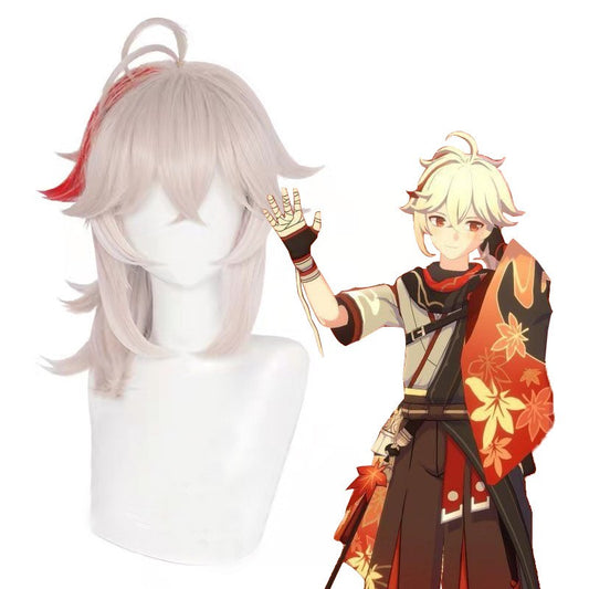 Kazuha Cosplay Wig Kazuha Genshin Impact Long Wigs Heat Resistant Hair Halloween Kaedehara Kazuha Cosplay Wigs