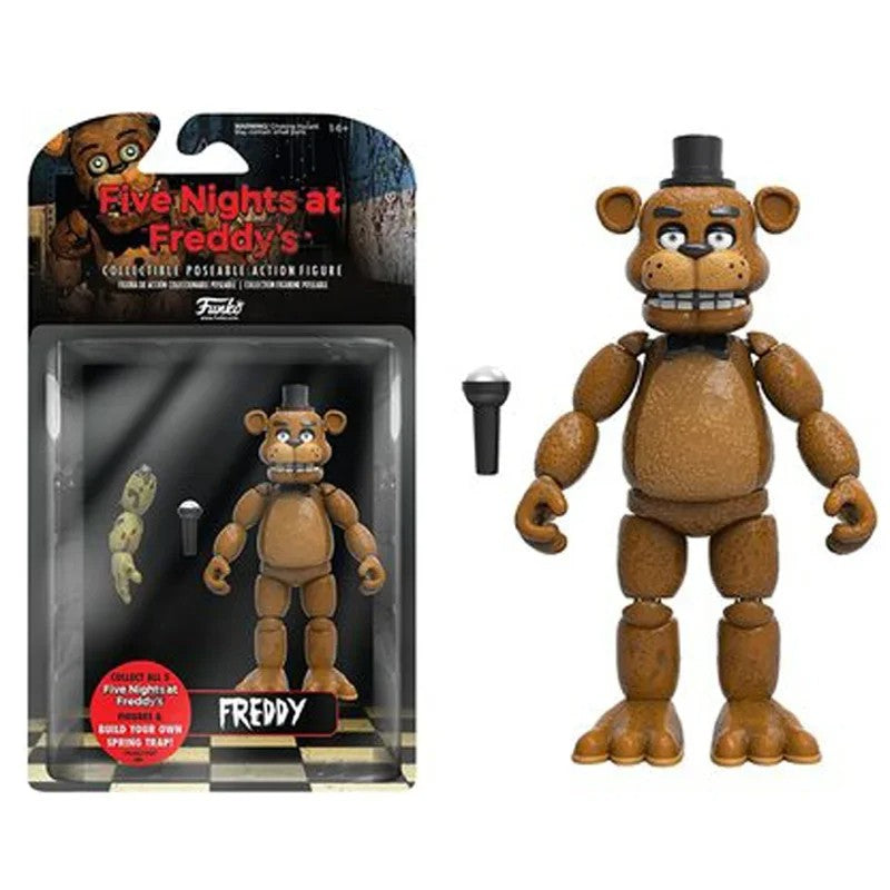 Figuras FNAF de 14cm Nightmare Freddy Bonnie Foxy Chica Boneco Articulado Blacklight Freddy Frostbe Coleção de Brinquedos