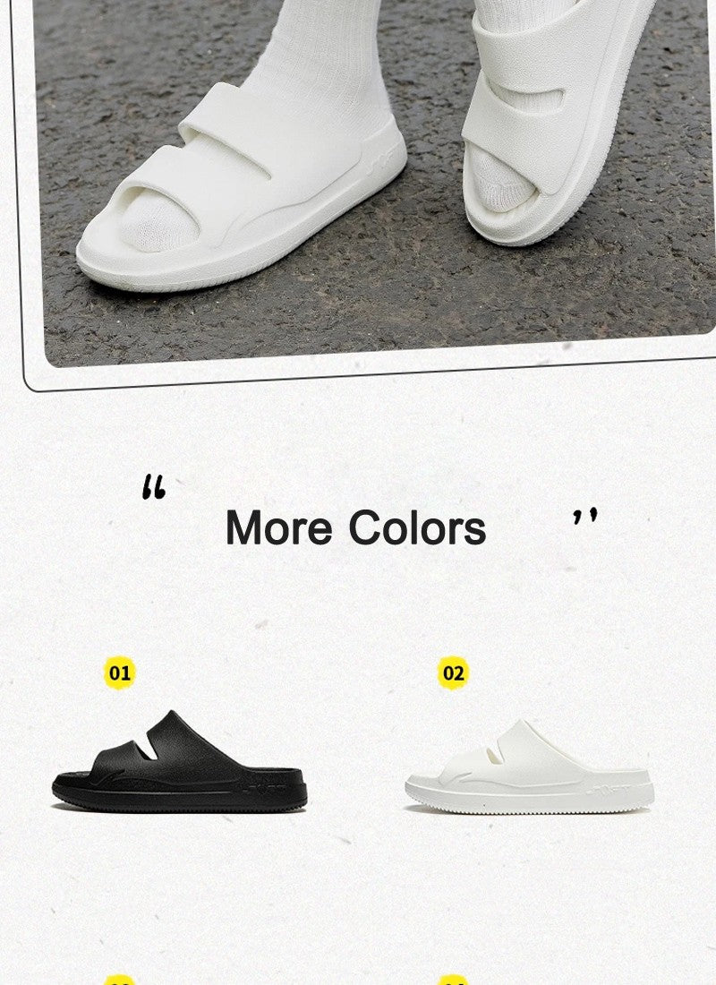 Li-Ning Unisex SOFT CLAP Slippers COMFOAM Rebound Breathable Lightweight LiNing Men Women Stylish Sandals AGAV017