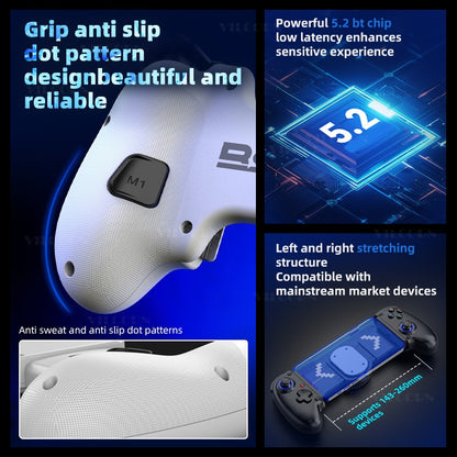 D10/D10S Mobile Game Controller Tablet Wireless Gamepad For Android/IOS/Switch/PS3/PS4 Stretching Joystick with M1M2