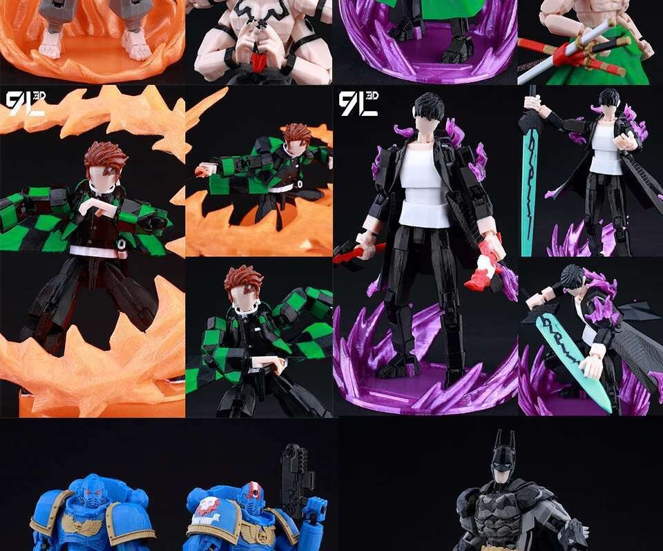 Boneco de Ação Multiarticulado 3D Impresso Dummy13 Homem-Aranha 9L3D Colecionável Marvel com Braços Articulados Boneco para Animação Stop Motion