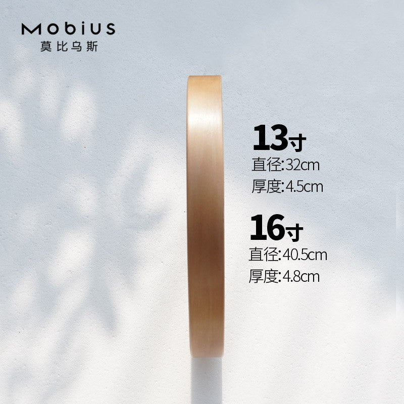 The original wood grain silent and simple wooden wall clock is a fashionable home decoration for the living room clock