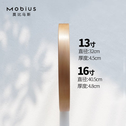 The original wood grain silent and simple wooden wall clock is a fashionable home decoration for the living room clock