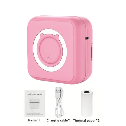 Portable Mini printer,thermal pocket Label  printer, for Android or IOS APP, inkless sticker printer, suitable for home, office