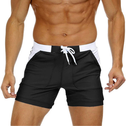 MAGCOMSEN Men's Swimwear Shorts Summer Quick Dry Swimming Trunks Surf Board Shorts Boxer Briefs Swimsuit Beach Sunbathing Shorts