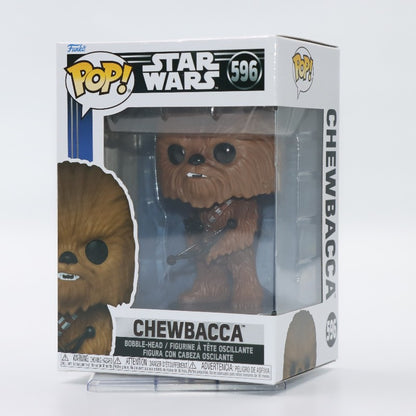 Funko Pop Original Star Wars Chewbacca #596 Boneco de Ação Figura de Vinil Modelo de Brinquedo Presente Boneca Colecionável Decoração