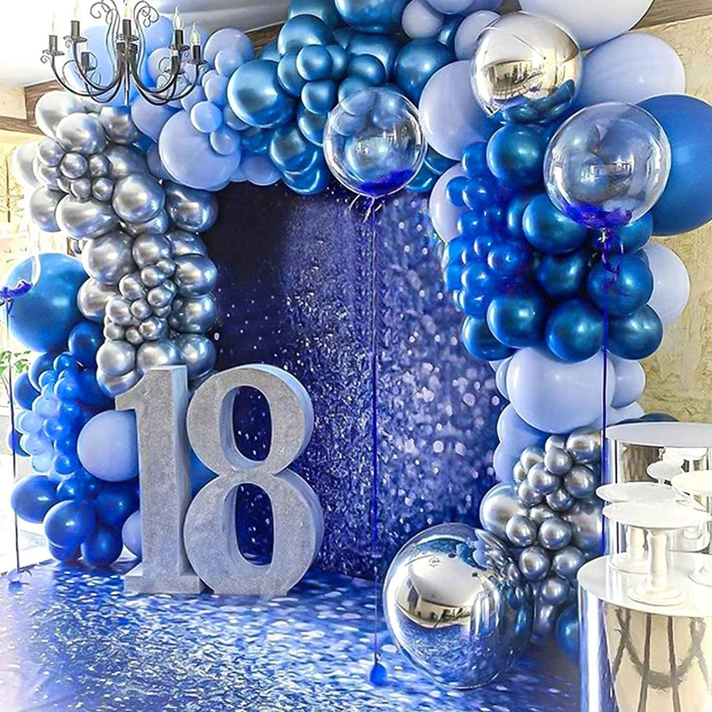 10/30pcs Metallic Biue Balloons Bridal Wedding Chrome Purple Gold Silver Globos Graduation Birthday Party Baby Shower Decoration