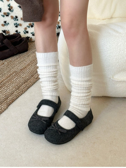 Autumn Woolen Fabric Women Flats Shoes Fashion Shoes Ladies Comfort Outdoor Warm Cotton Fur Shoes