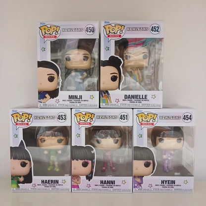 Funko Pop NewJeans Band Hanni Bonecos de Ação Modelo Brinquedos Desenho Animado Kawaii Estatueta Colecionável Edição Limitada Bonecos de Vinil Presentes