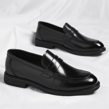 Men's Formal Leather Loafers Italian Style Slip-on  Stylish Elegant Business Shoes Comfortable Lightweight Office Dress Shoes