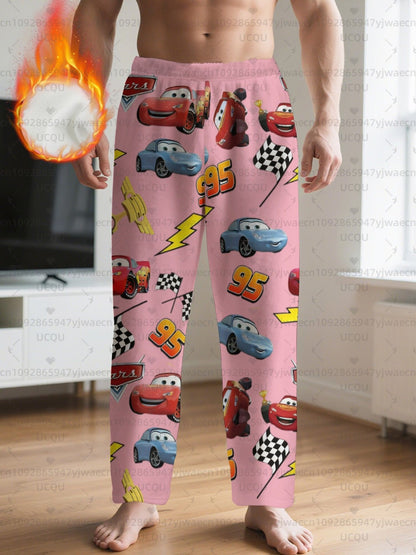 Men's Lightning McQueen Sally Flannel Pajama Pants Christmas Pajama Pants Winter Pajamas Fleece Pajama Women Sleep Pants