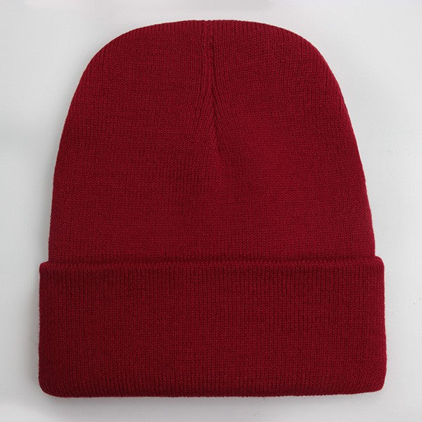Touca Sólida Unissex Outono Inverno, Mistura de Lã, Macia e Quente, Boné de Tricô Masculino Feminino, Gorro, Toucas de Esqui, 24 Cores