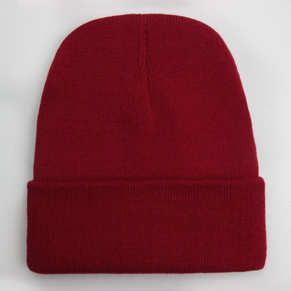 Touca Sólida Unissex Outono Inverno, Mistura de Lã, Macia e Quente, Boné de Tricô Masculino Feminino, Gorro, Toucas de Esqui, 24 Cores