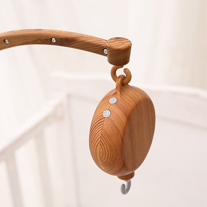 Baby Rattle Toy 0-12 Months Bed Bell Bracket Imitation Wood Grain Plastic Bed Bell Bracket Newborn Crochet Bed Bell Hanging Toys