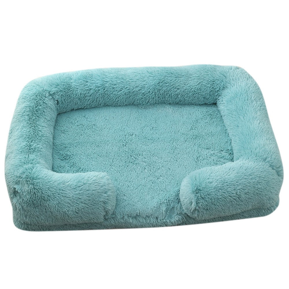 Ninho de Animais de Estimação Circular Longo de Pelúcia de Inverno, Cama para Cachorro, Cama para Gato, Almofada Macia para Animais de Estimação, Suprimentos para Animais de Estimação