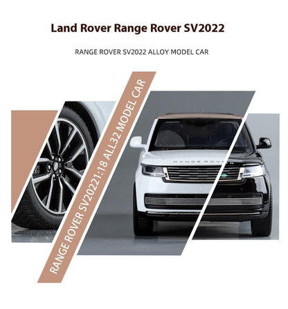 1:32 Land Rover Range Rover SV2022 SUV Diecast Alloy Model Computer Desktop Ornaments Miniatures Model Present for Childrens