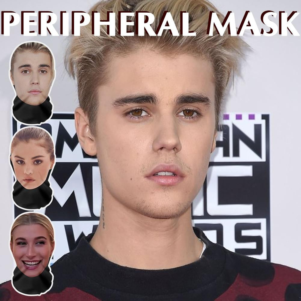 Realistic Face Mask 3D Printed Full Face Visual Mask Realistic Celebrity Performer Role-playing Props Costumes Face Mask