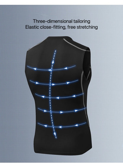 1pcs Men Vest Running Shirt Boys Soccer Shirts Men's Jersey Sportswear Mens Jogging Quick Dry Compression Fitness Top clothe