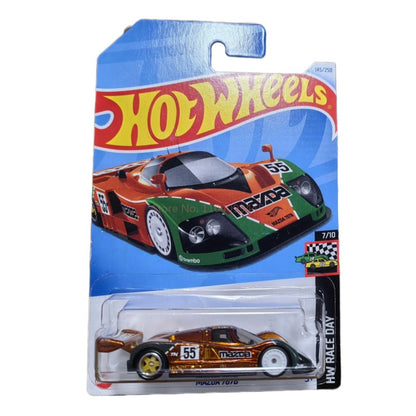 Original Hot Wheels HW Race Day Mazda 787B Super Treasure Hunt Colecionável 1:64 Modelo de Carro de Brinquedo Diecast
