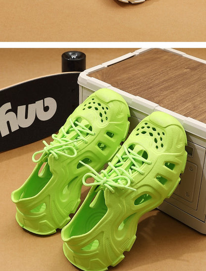 Super Cool Beach Sandals Comfortable Thick EVA Soles Antislip Outdoor Slippers Fashion Slides Street Normal Style Shoes