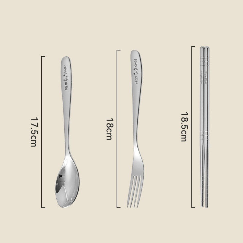 Portable Travel Utensils with Case, Reusable Camping Silverware for Lunch, Stainless Steel Fork Spoon Chopsticks Cutlery Set