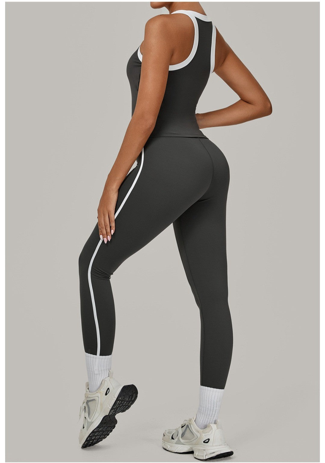 Yoga Suit Sports Fitness High Waist Peach Hip Tight Removable Padding Sports Bra Outfit Running Workout Clothes Gym Leggings Set