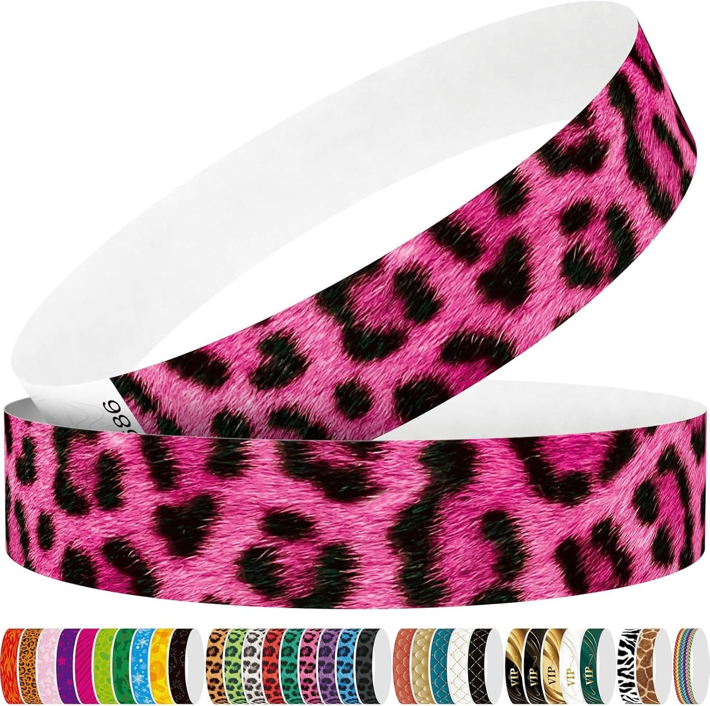 Red Flame 250pcs Tyvek Wristbands Colored Paper Event Wrist Bands Party Games Competitions Guest Gifts