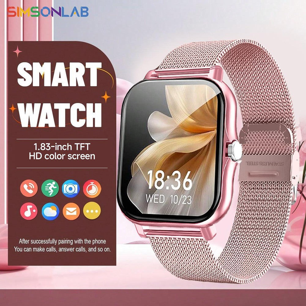 New Smartwatch BT Call Health&Sleep Monitoring 1.83''HD Screen Kids Smart Watch Waterproof Fashoin Sports Bracelet For Women Men
